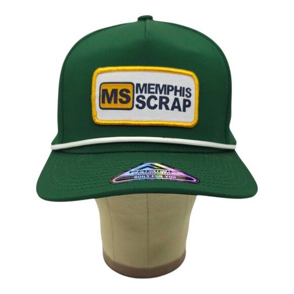 Memphis Scrap Rope Snapback Cap Hat Logo Patch Trucker Baseball Pacific NWOT - Picture 12 of 14